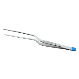 Obrázek pro produkt Jansen tweezers, bayonet-shaped, curved, 160mm